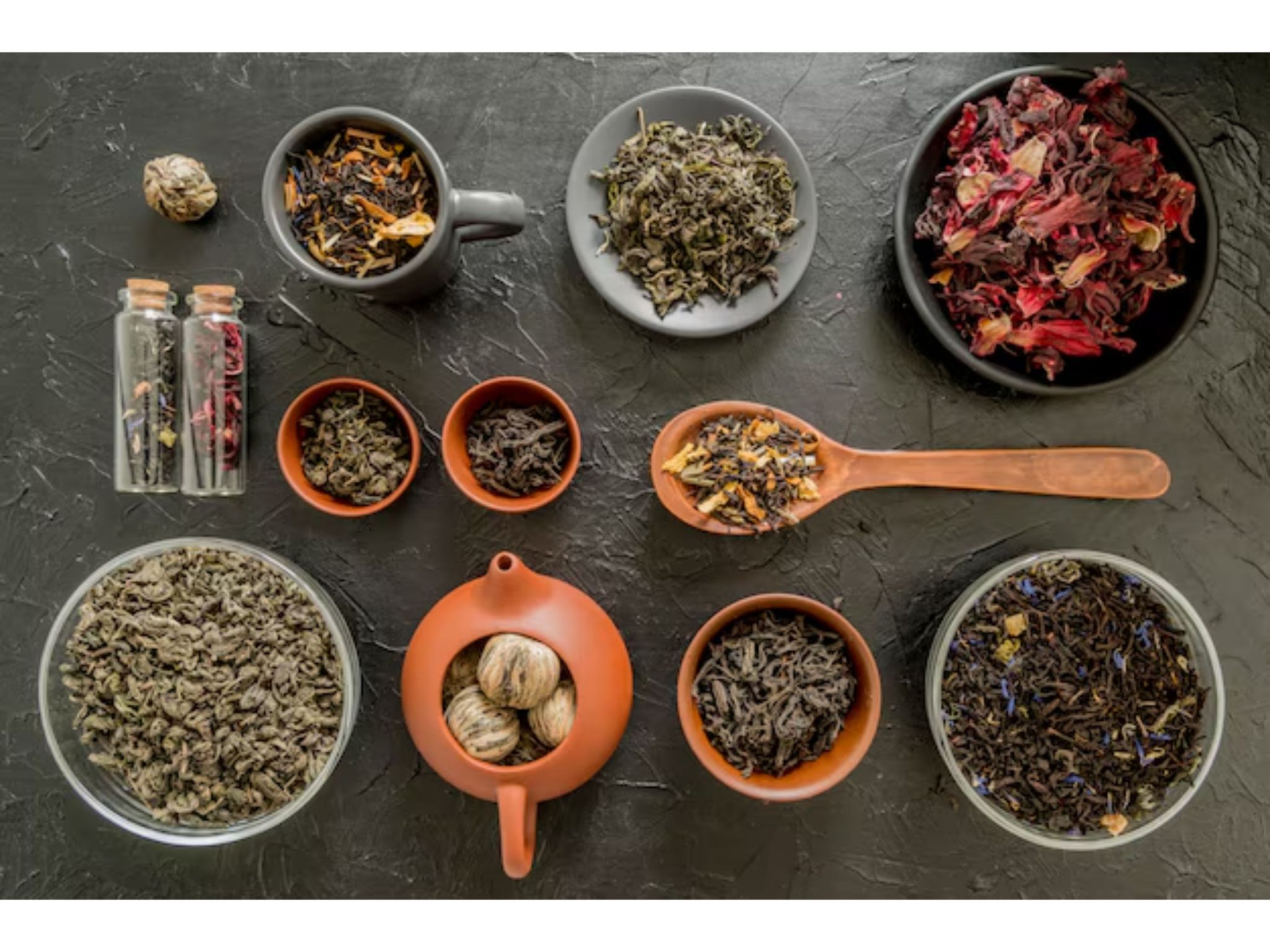 Macam-macam teh herbal. (Dok. Freepik)