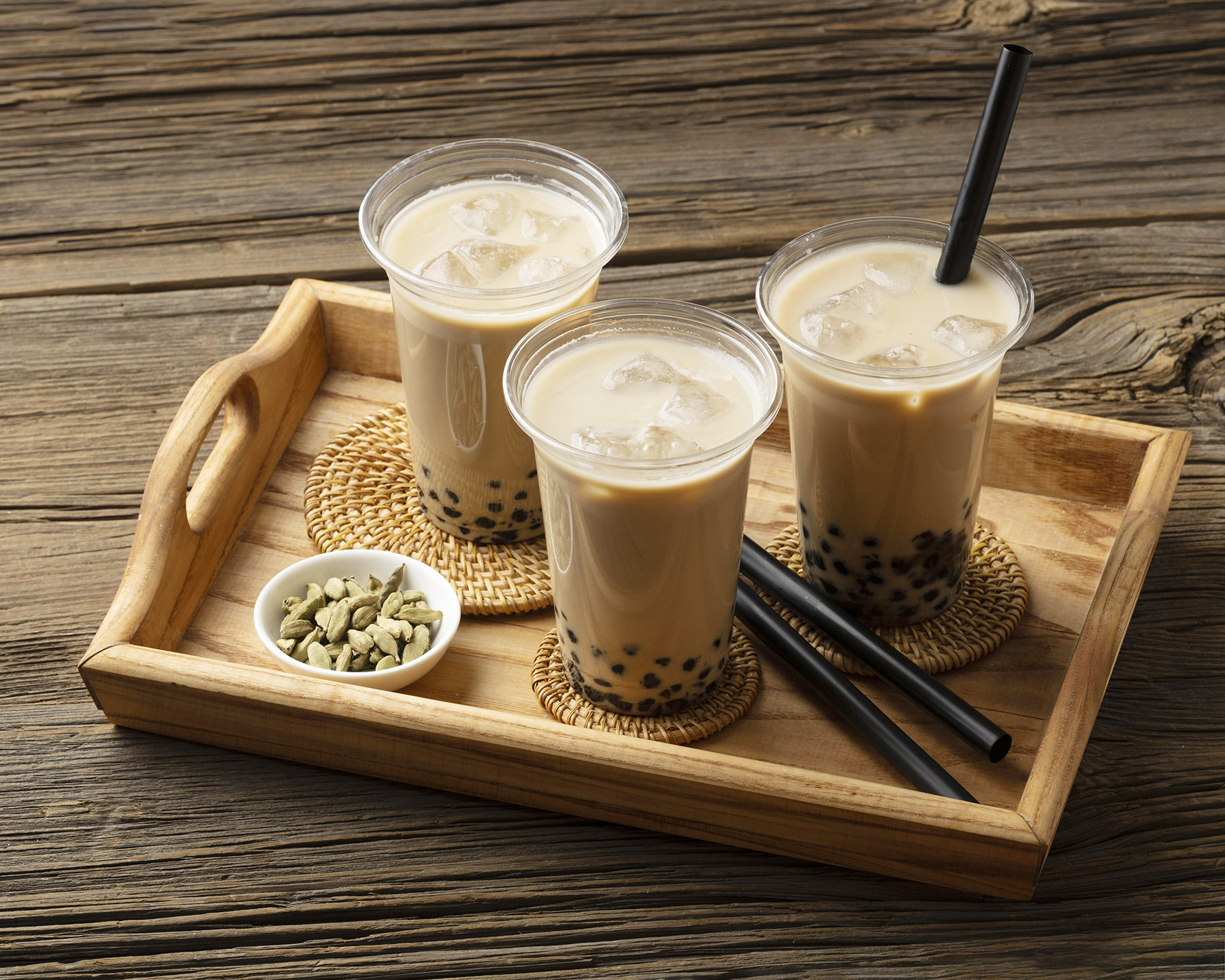 Ilustrasi minuman thai tea boba (Dok. Freepik)
