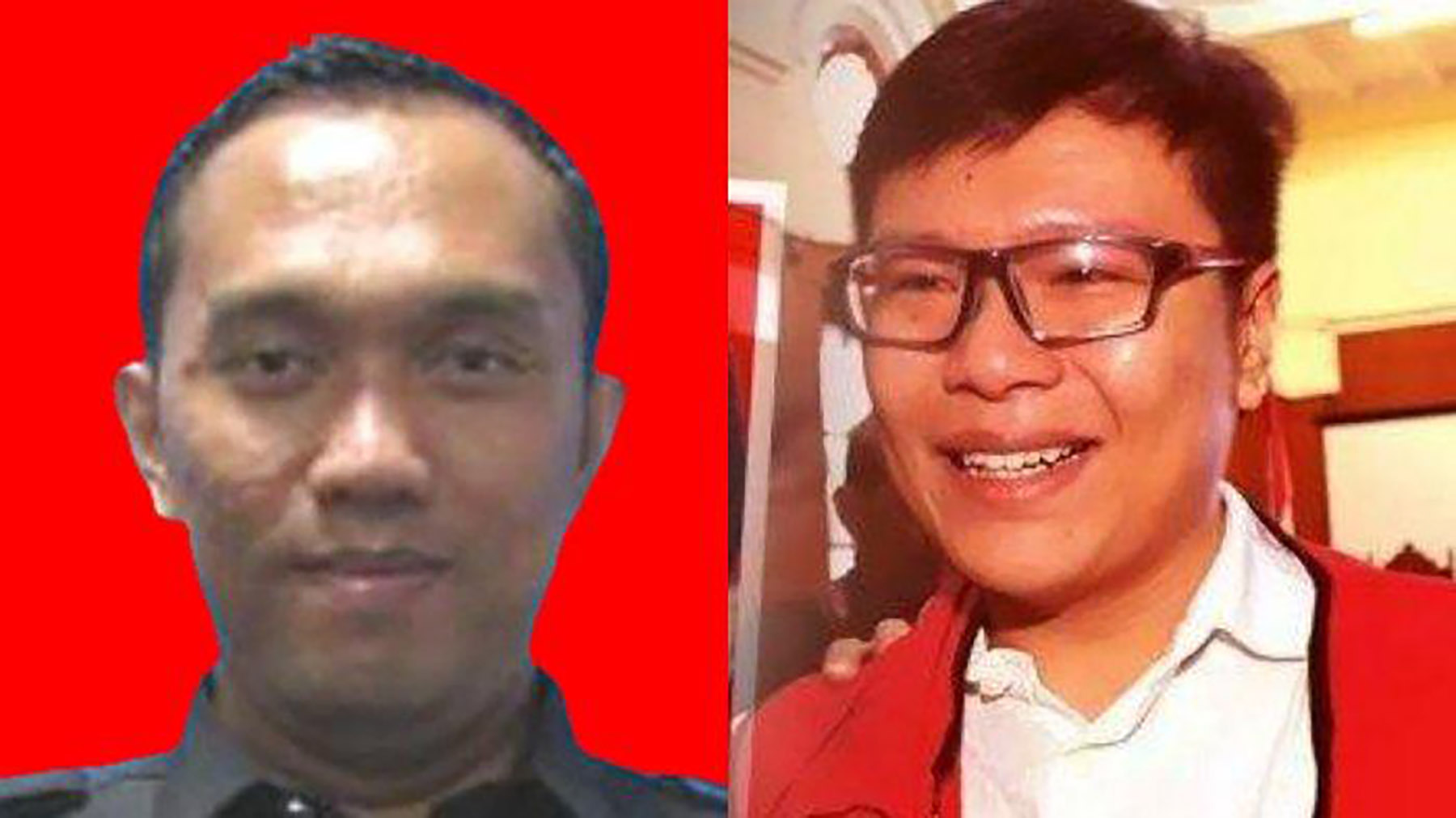 Heru Hanindyo (kiri. Dok. PN Surabaya) dan Ronald Tannur (Frizal/Jawa Pos)