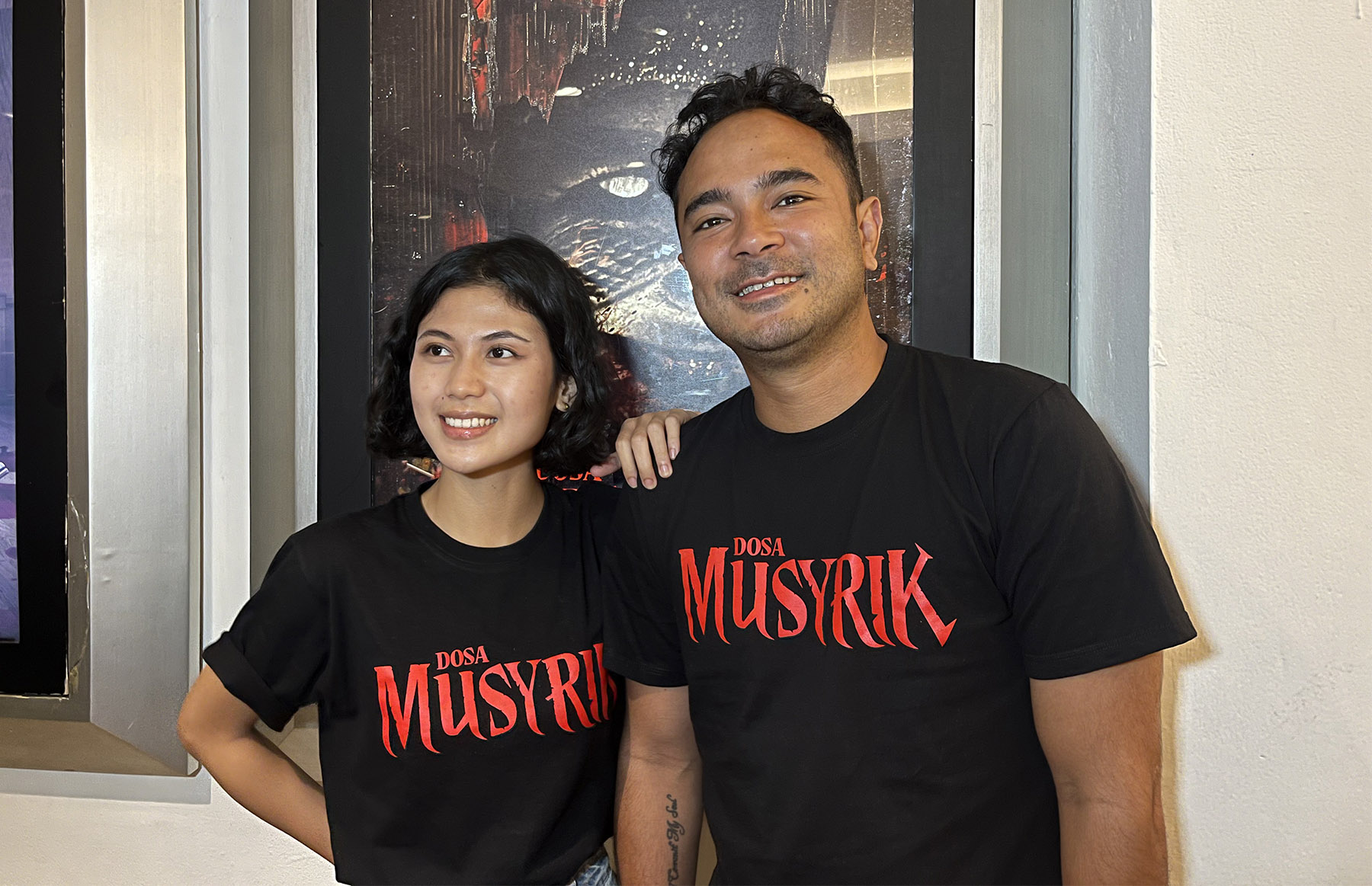 Pasangan pelakon Marthino Lio dan Delia Husein beradu akting dalam film Dosa Musyrik.