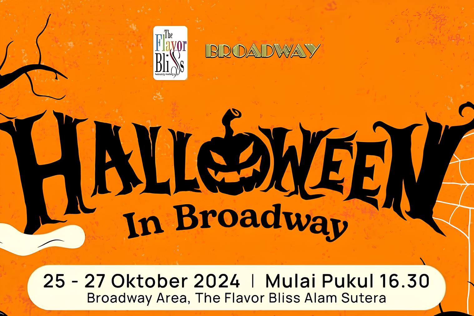Tangkapan Layar Poster Halloween In Broadway (Dok. Instagram @flavorbliss)