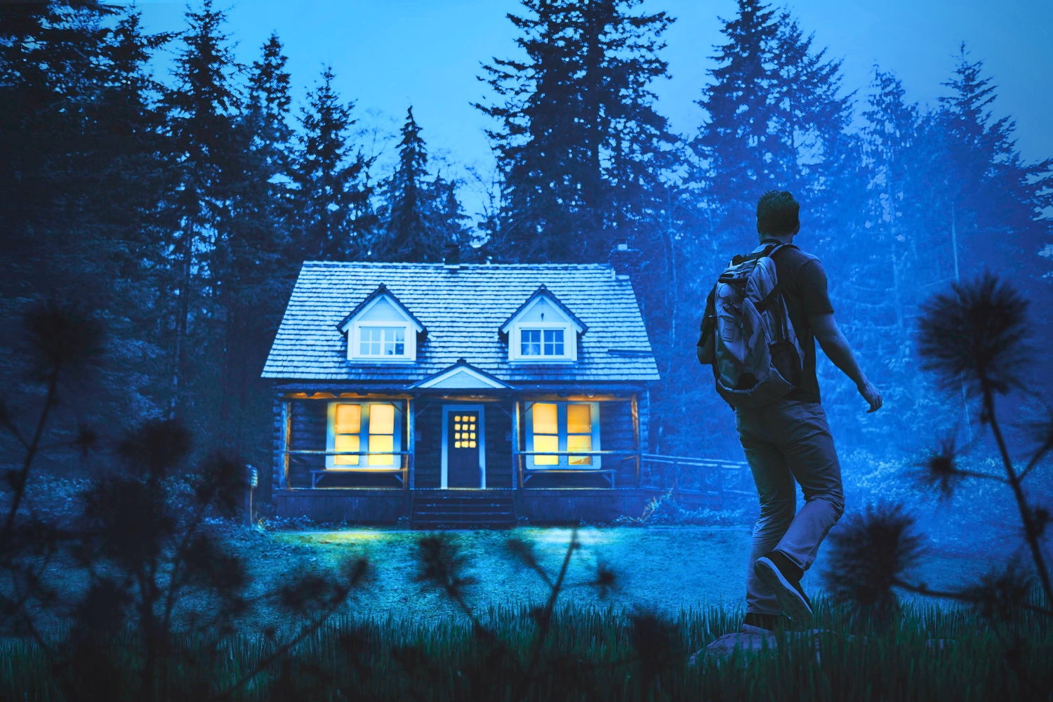 Ilustrasi fobia rumah berhantu