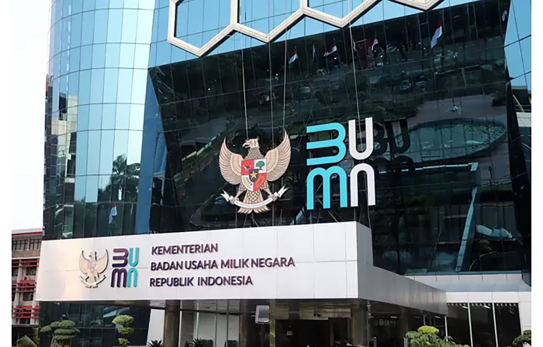 Gedung Kementerian BUMN. (Dery Ridwansah)