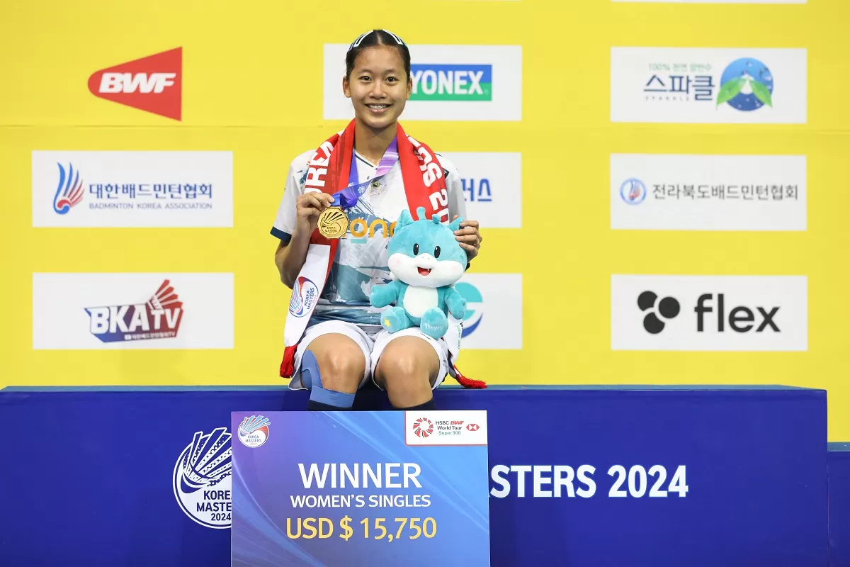 Putri KW menjuarai Korea Masters 2024. (Dok: PBSI)