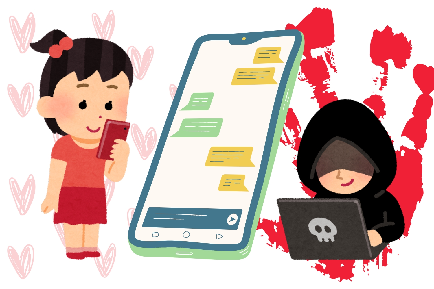Ilustrasi modus kejahatan siber pada anak (Dok. Nurul Fitriyah/JawaPos.com)