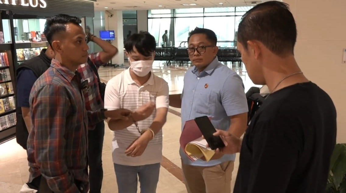 Ivan Sugianto ditangkap di Juanda, Surabaya.