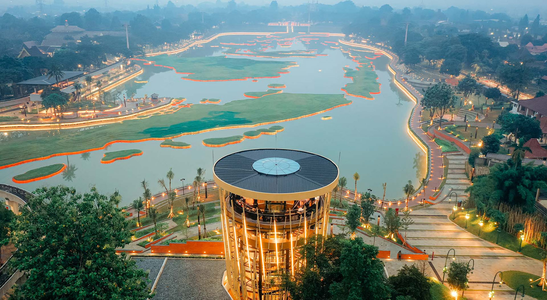 Pemandangan udara Taman Mini Indonesia Indah. (Dok. TMII)