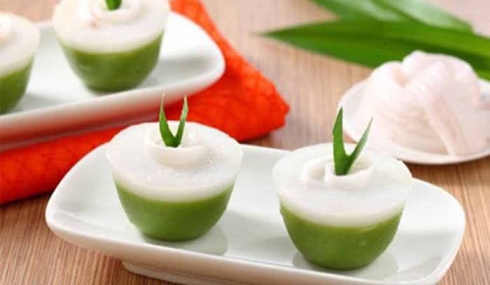 Ilustrasi Kue Talam Pandan (Dok. Pinterest)