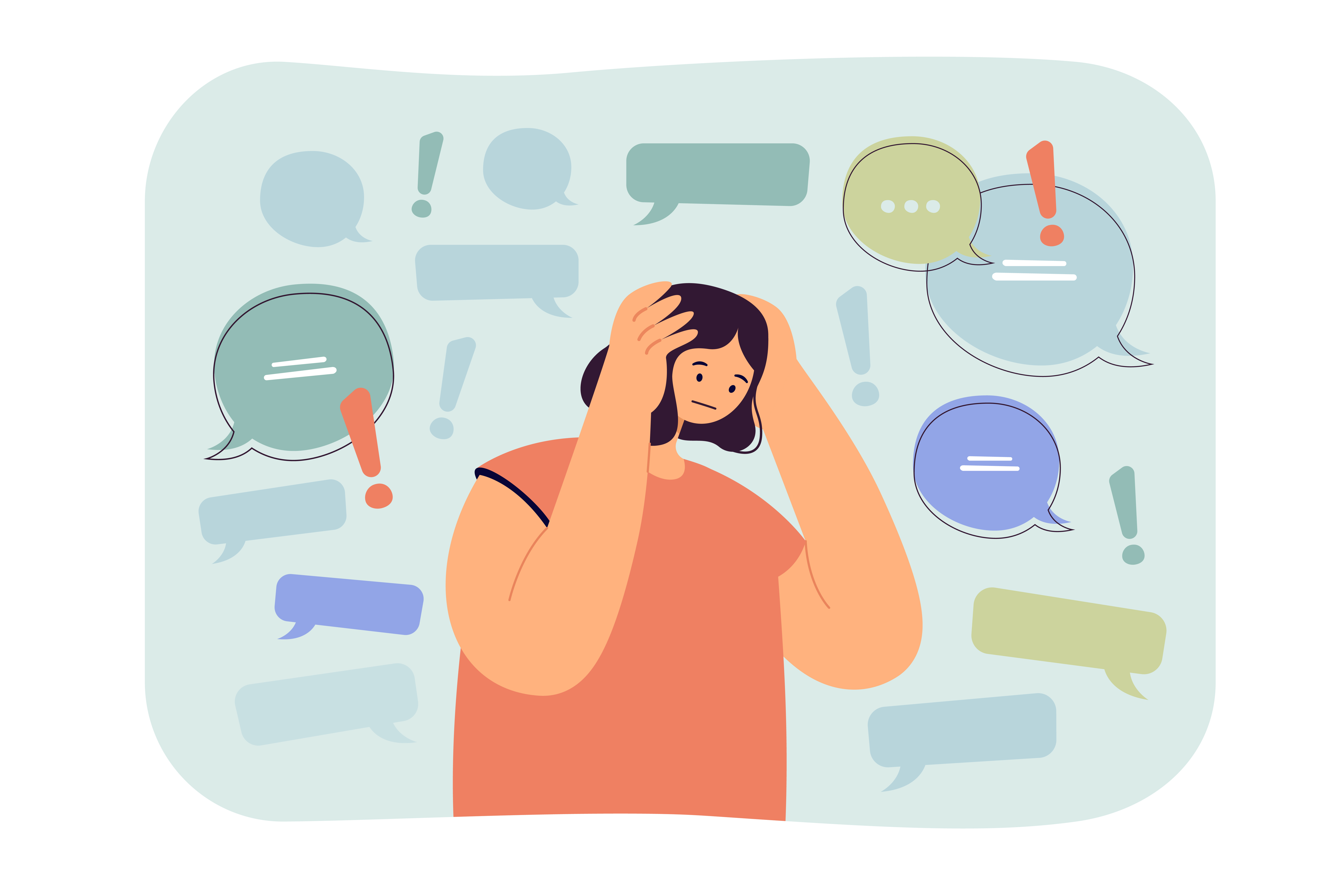 Ilustrasi intrusive thoughts. (Dok. Freepik)