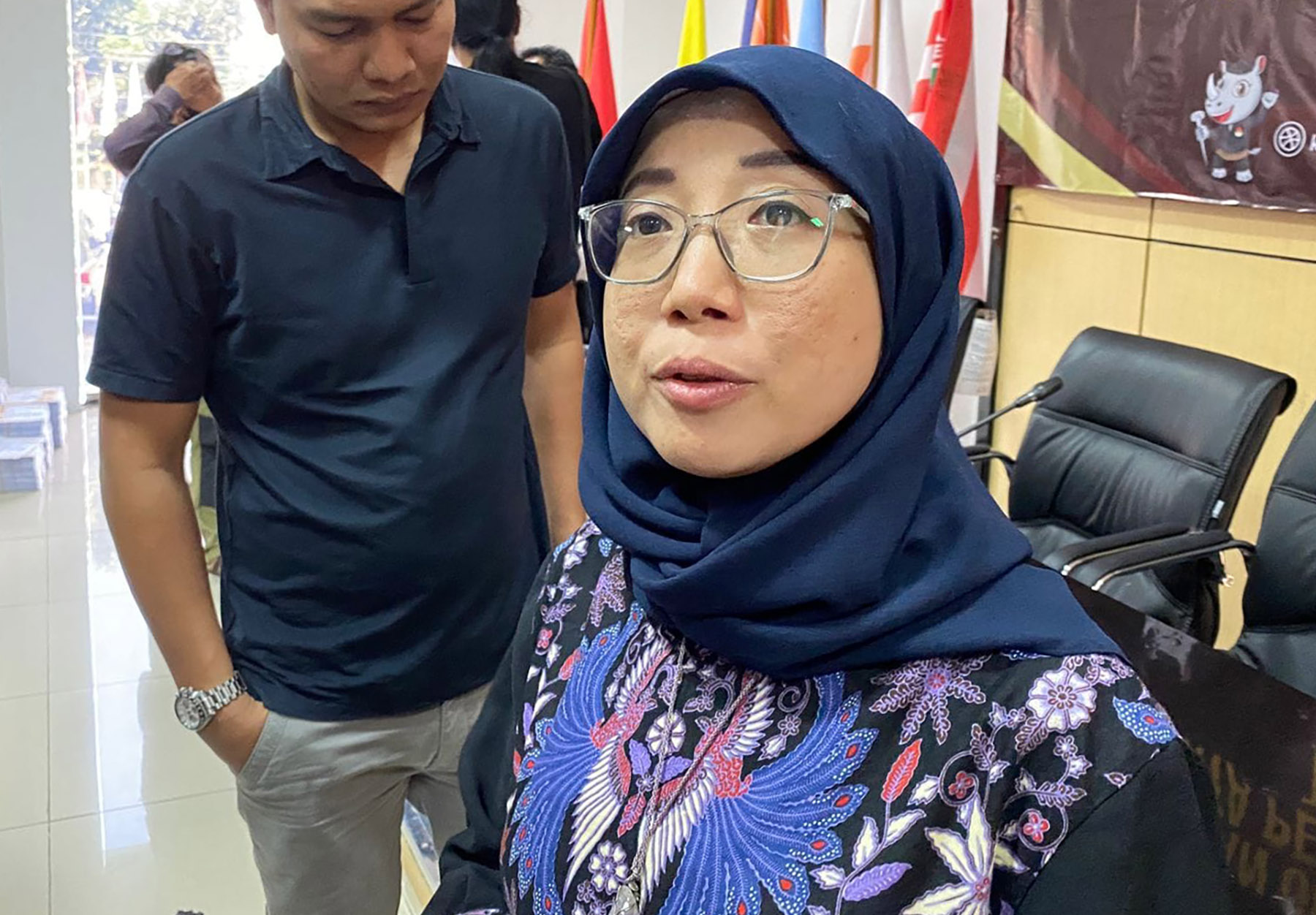 Komisioner Komisi Pemilihan Umum (KPU) Kota Tangsel Divisi Perencanaan Data dan Informasi, Widya Victoria. (Muhtamimah/Jawa Pos)