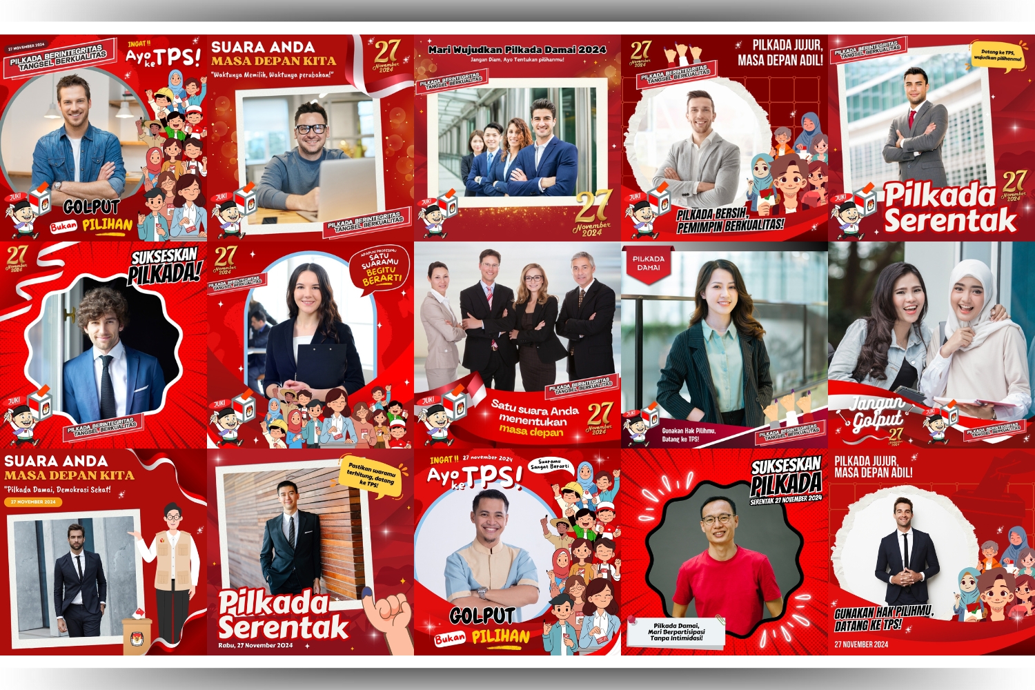 Twibbon pilkada Tangerang Selatan 2024 (Dok. @jawapos.com / Twibbonize.com)