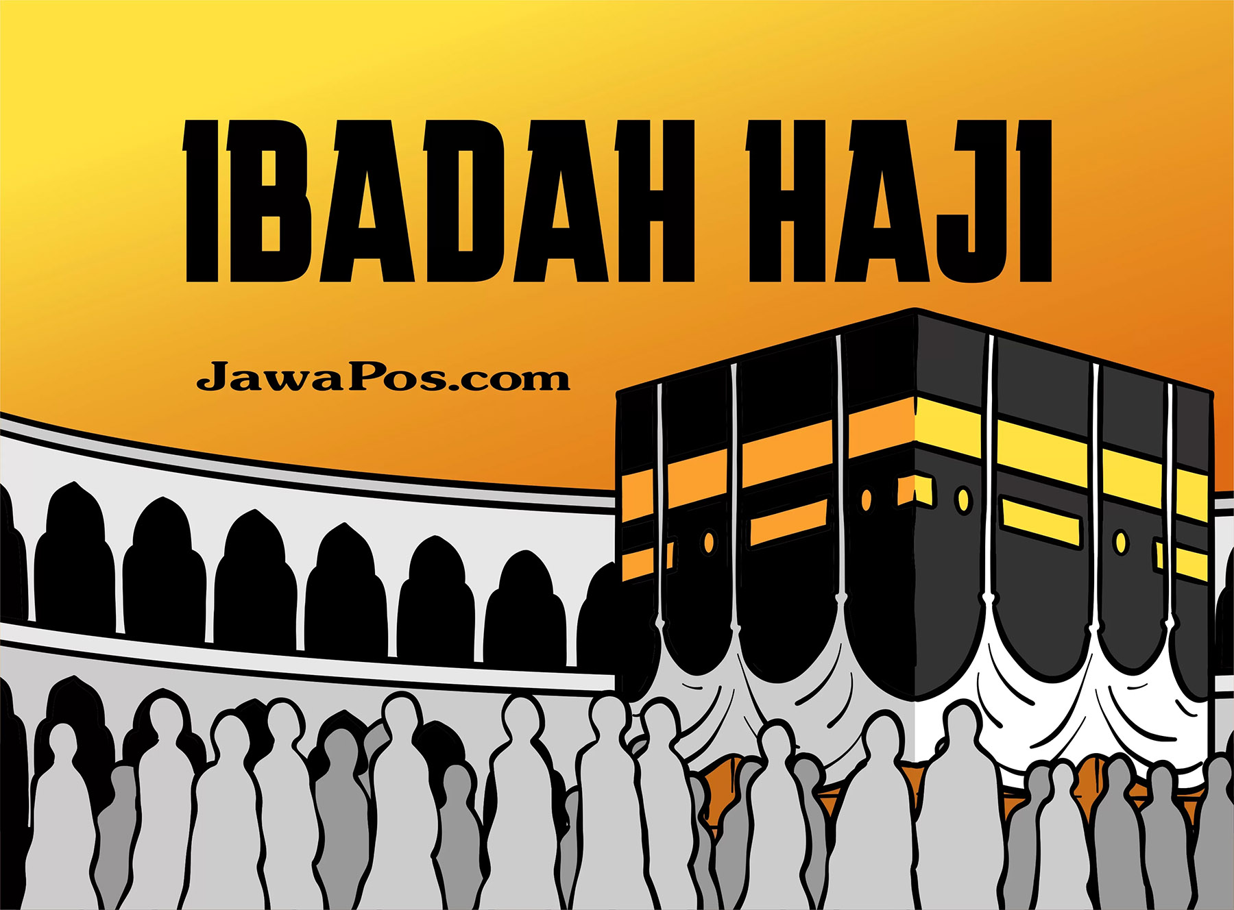 Ilustrasi ibadah haji.