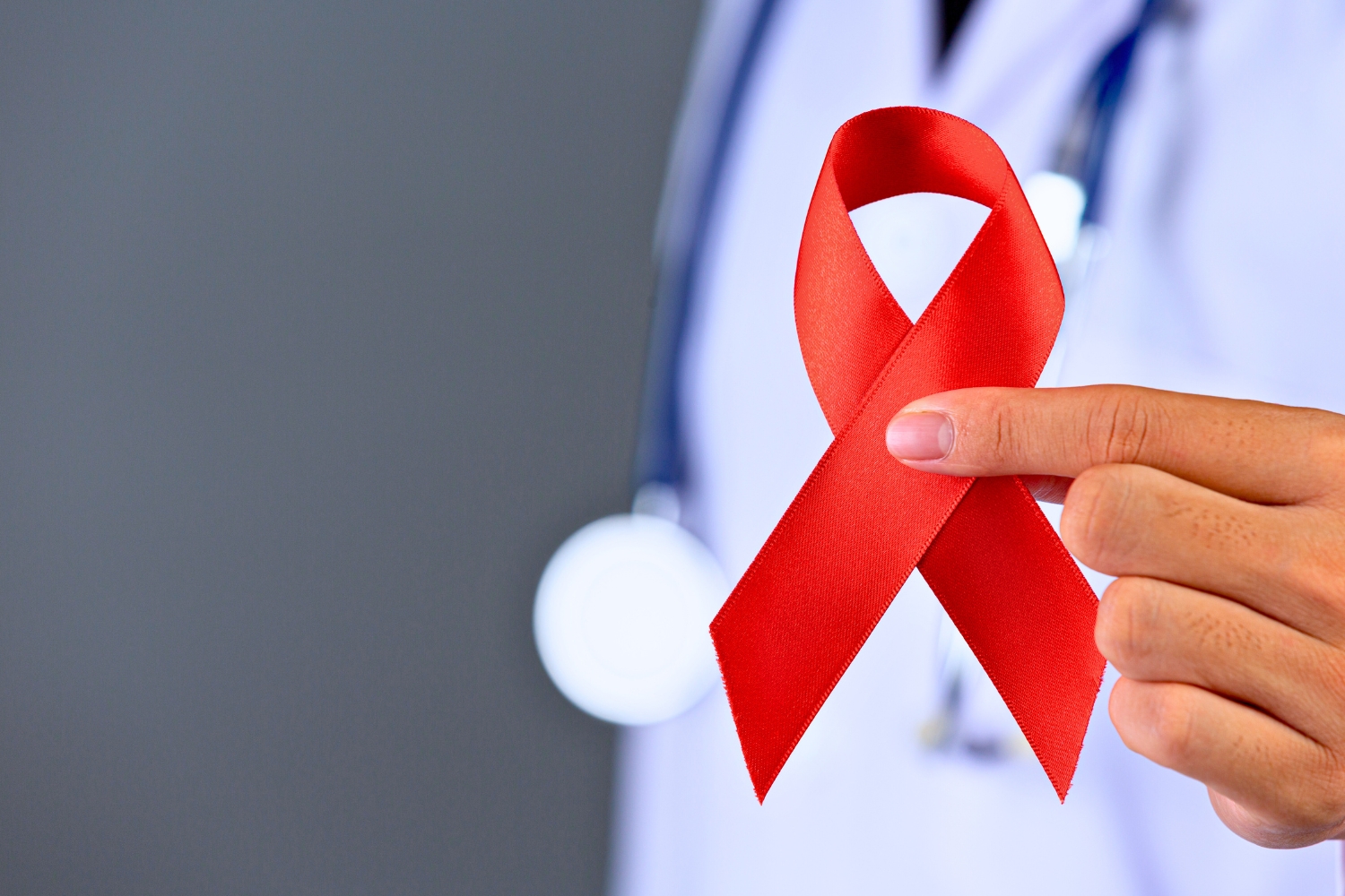 Ilustrasi simbol HIV atau AIDS