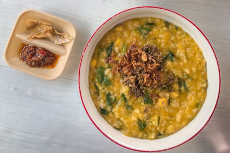 Ilustrasi bubur tinutuan khas Manado