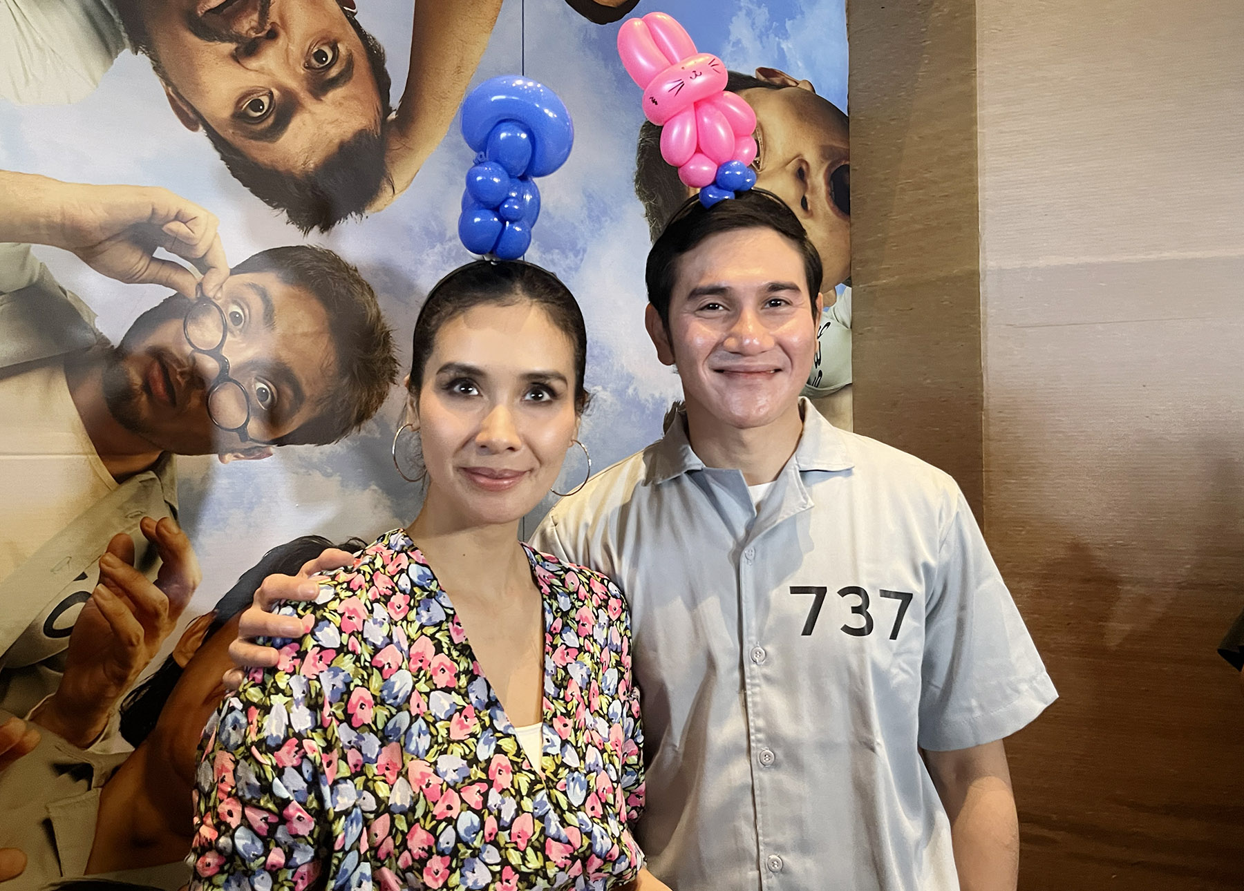 Pasangan Vino G. Bastian dan Marsha Timothy.