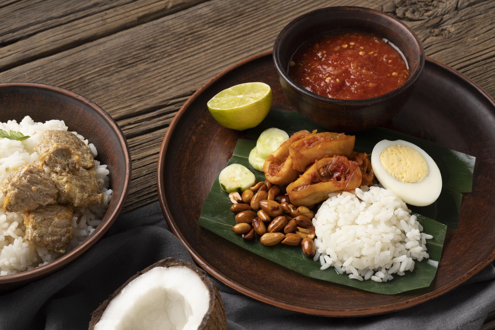 Ilustrasi nasi tempong. (Dok. Freepik)
