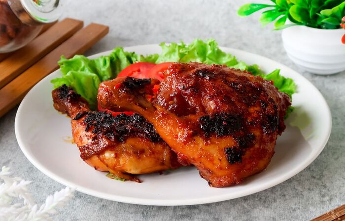 Ilustrasi ayam bakar kecap