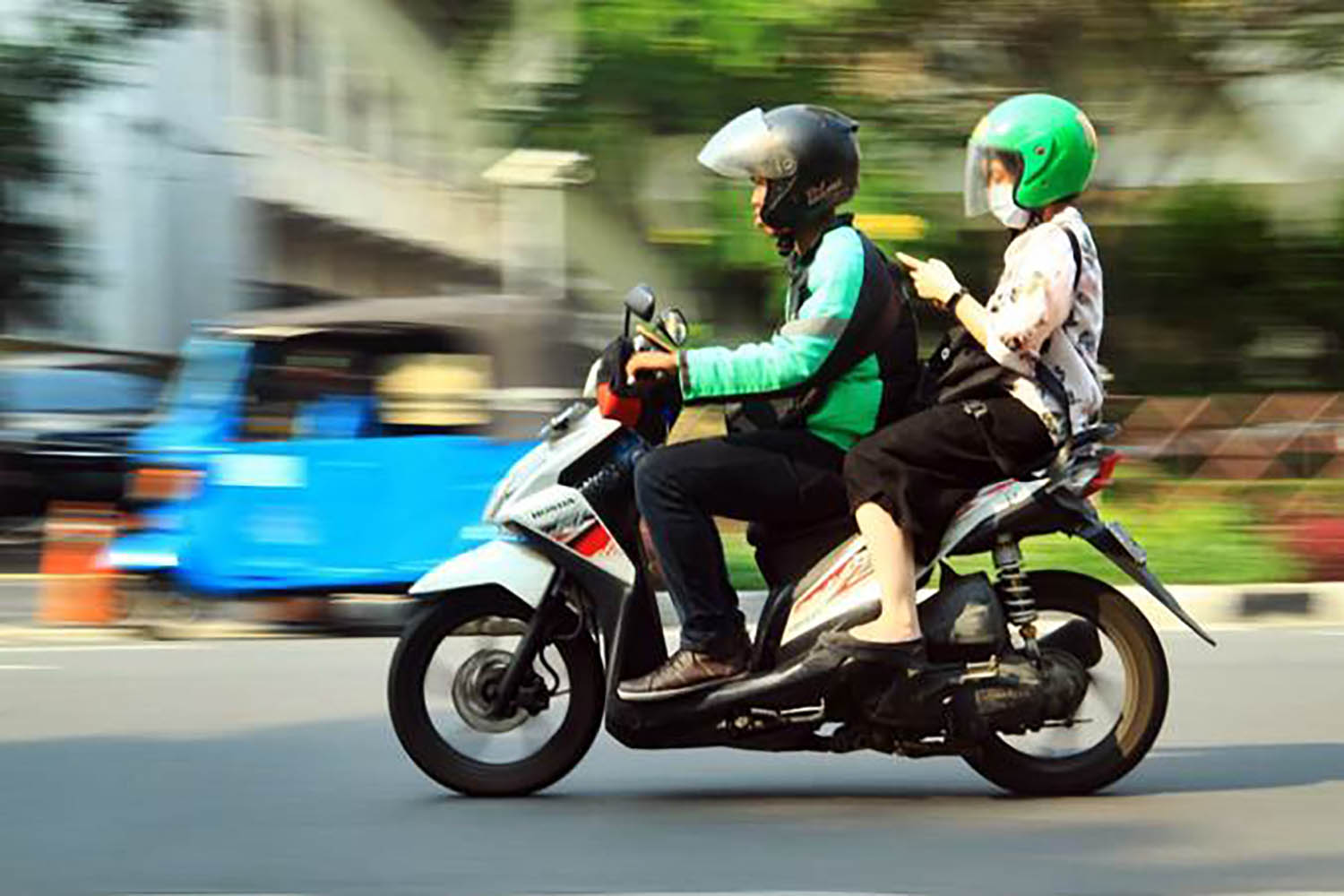 Ilustrasi ojek online. (Dok. Ekonomi Bisnis)
