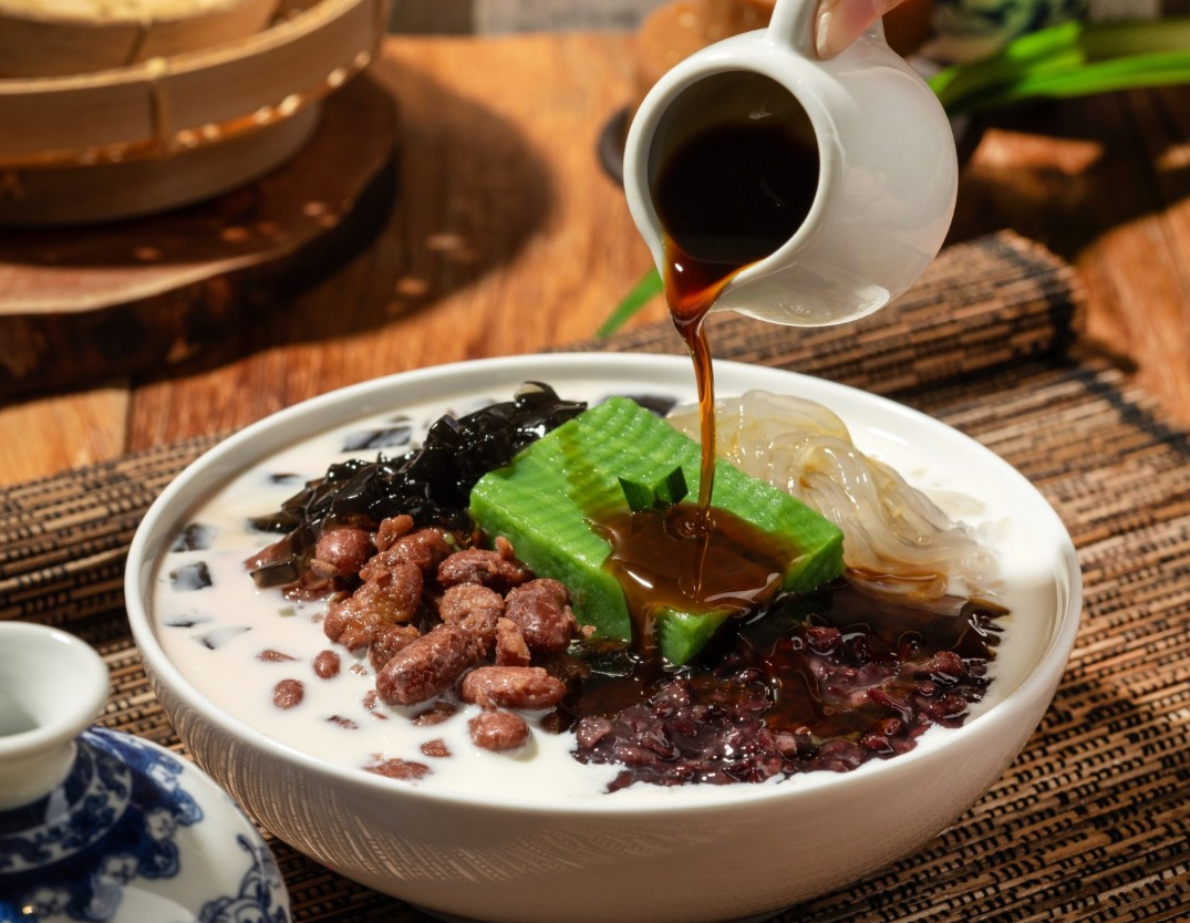 Hidangan es ce hun tiau khas Pontianak