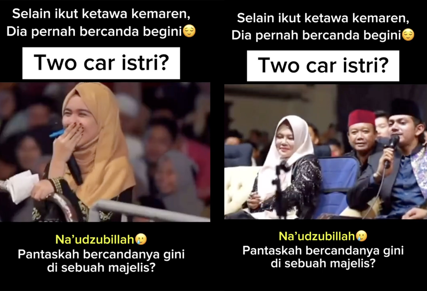 Potongan video Zaidan diduga merayu jamaah perempuan.