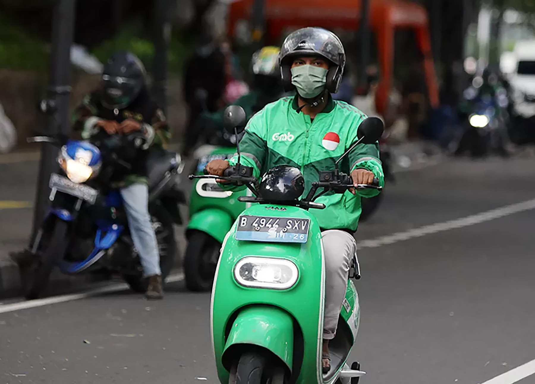 Ilustrasi Driver ojol (Dery Ridwansah/ JawaPos.com )