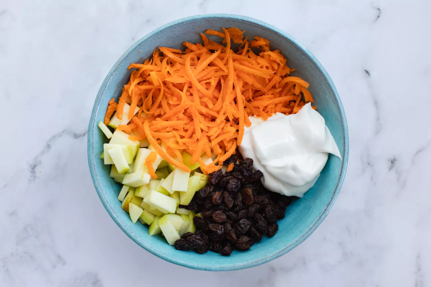 Salad wortel dengan empat bahan. (Dok. Michelle Becker)