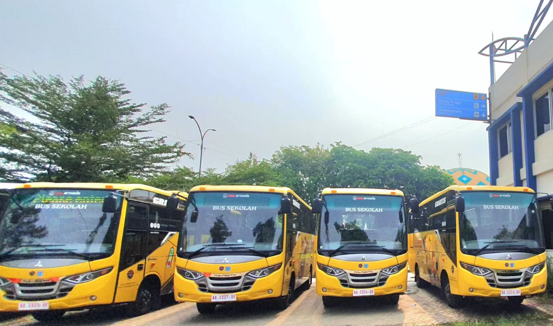 Dishub Tangsel menambah lima rute bus sekolah gratis untuk mempermudah akses transportasi bagi para pelajar di seluruh wilayah kota
