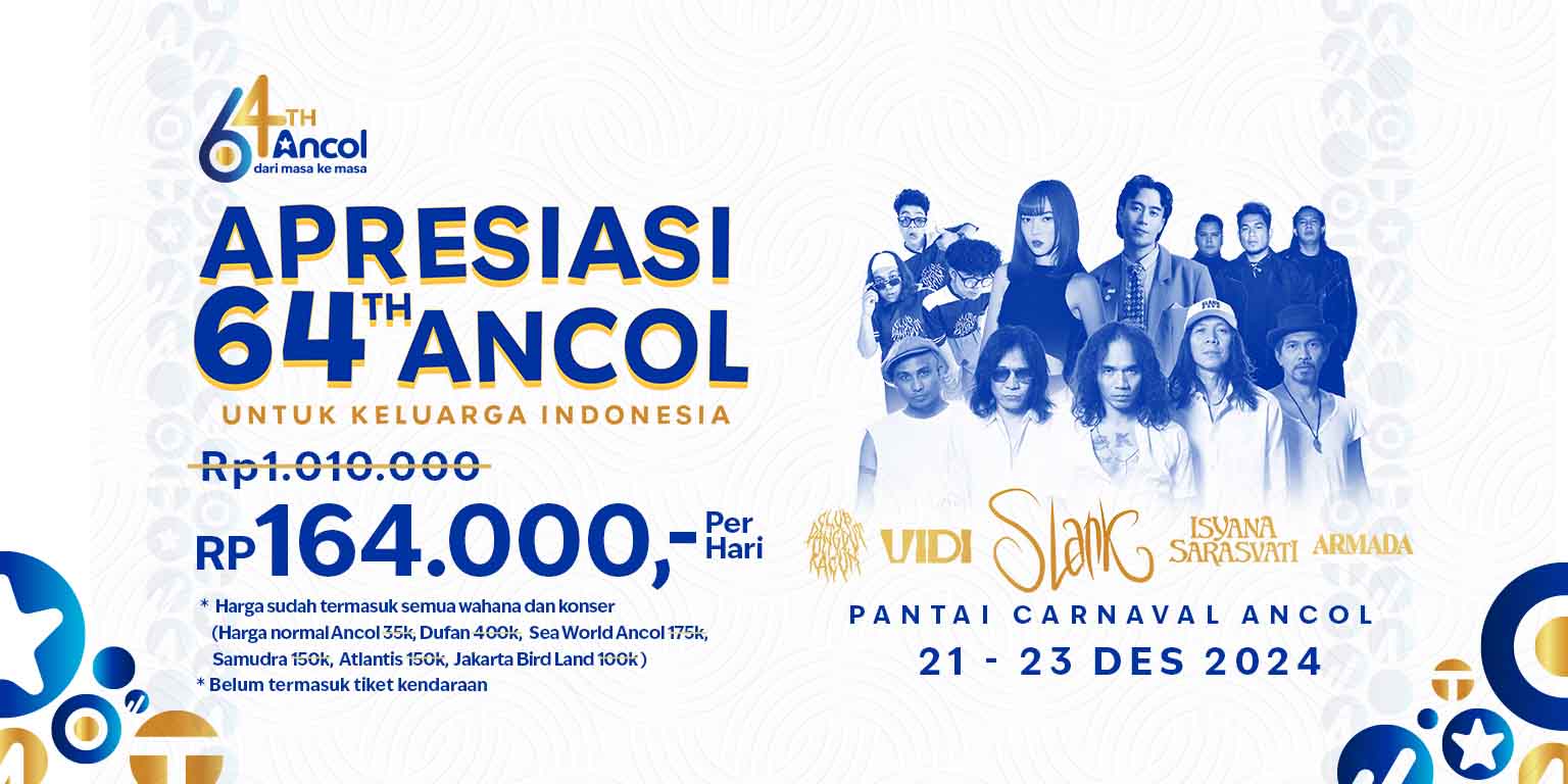 Promo Rp164 ribu ke semua unit rekreasi di Ancol. (Dok. Ancol)