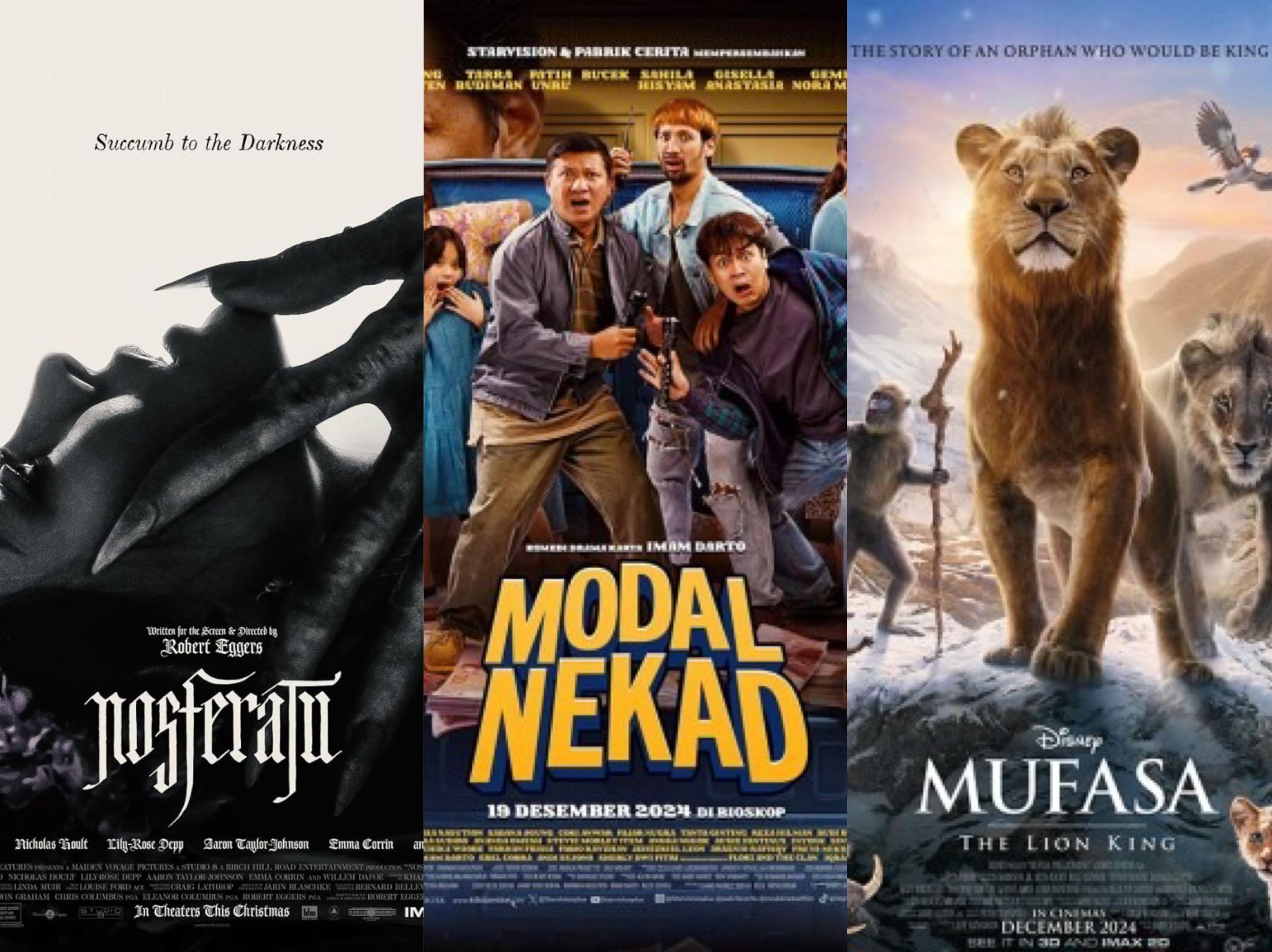 Kumpulan film bioskop akhir tahun 2024. (Dok.XXI)
