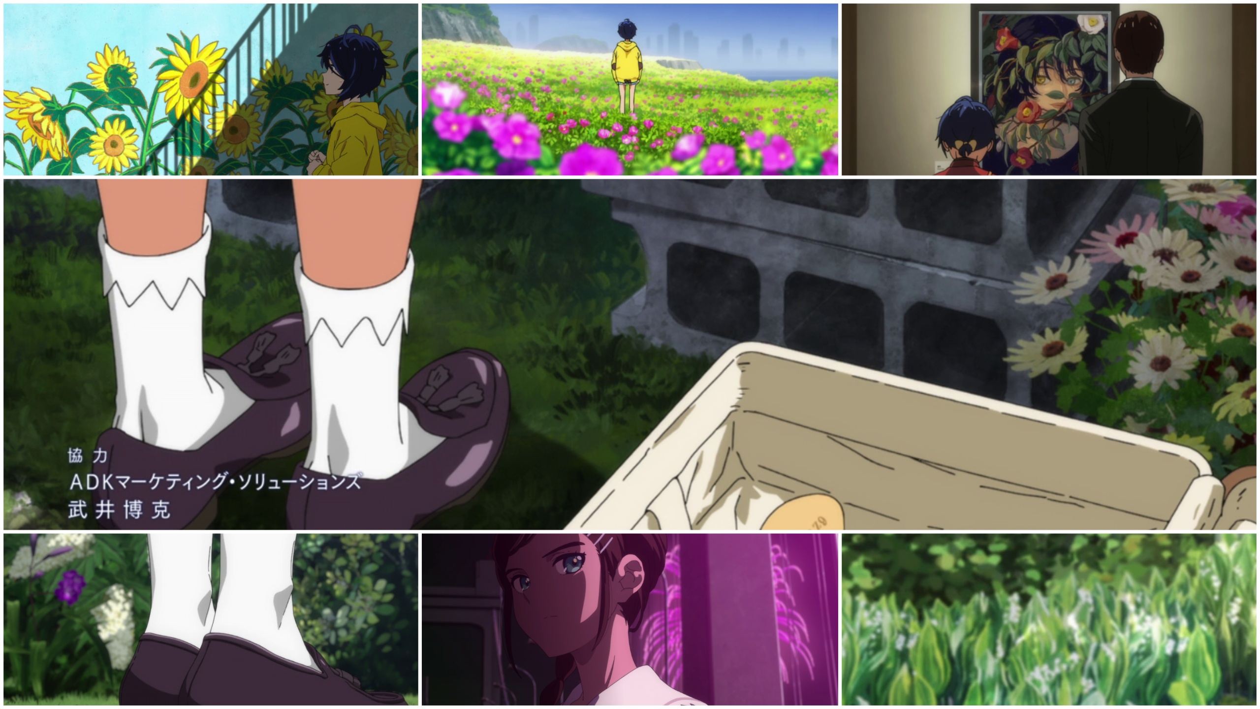 Hanakotoba pada serial Wonder Egg Priority garapan Shin Wakabayashi