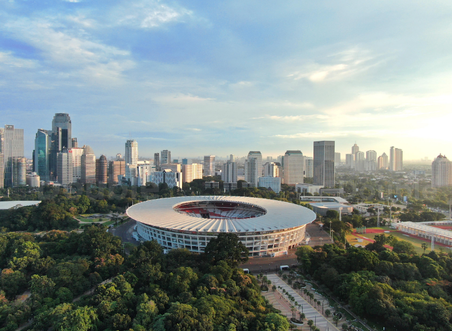 Stadion utama Gelora Bung Karno (GBK) Senayan