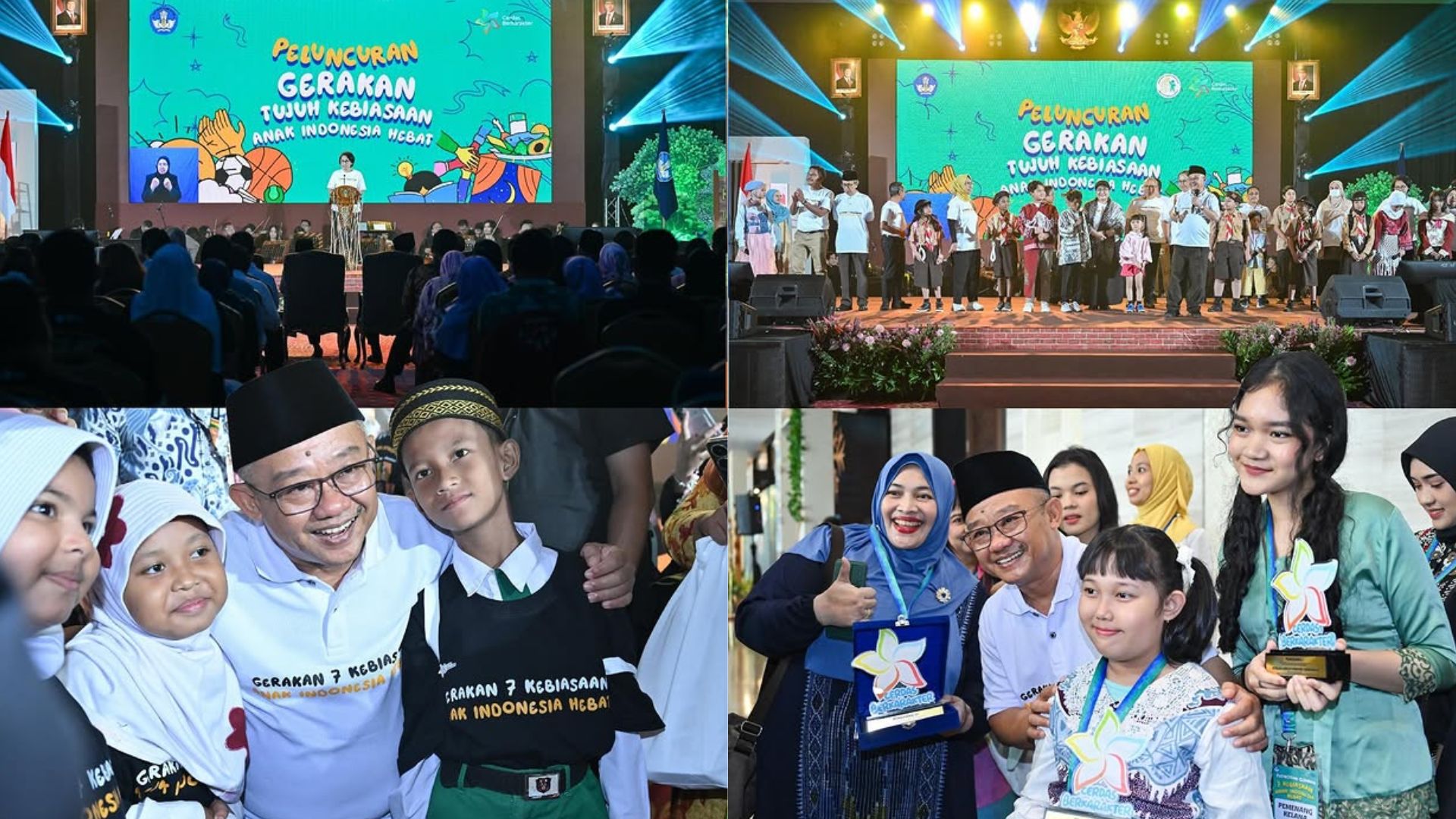 Acara peluncuran Gerakan Tujuh Kebiasaan Anak Indonesia Hebat pada Jumat (27/12)