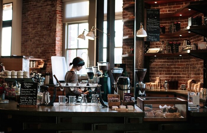 Ilustrasi coffee shop