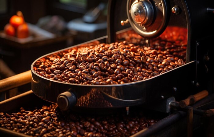 Ilustrasi proses roasting kopi