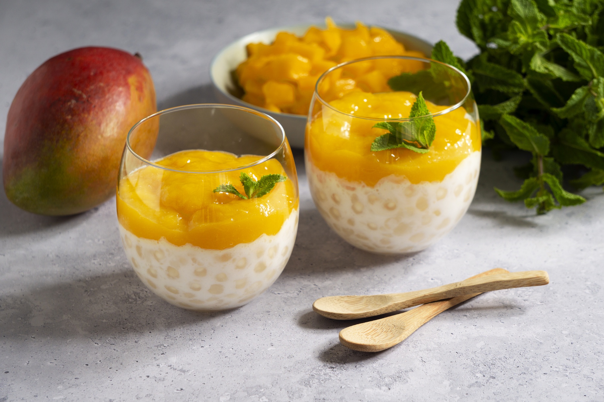 Ilustrasi minuman segar mango sago (Dok. Freepik)