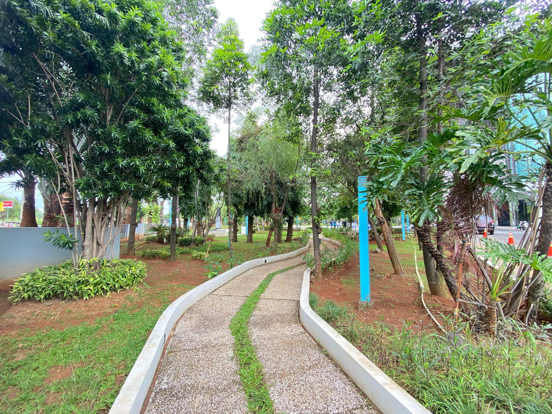 Ruang Terbuka Hijau (RTH) yang berada di kawasan Puspemkot Tangsel, Ciputat, Rabu (15/1).&nbsp;