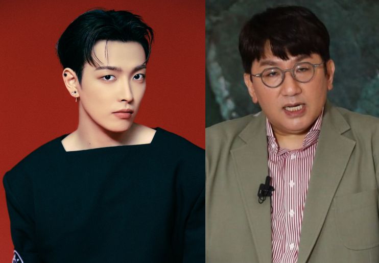 Hongjoong ATEEZ diduga menargetkan Bang Si Hyuk lewat lirik rap.