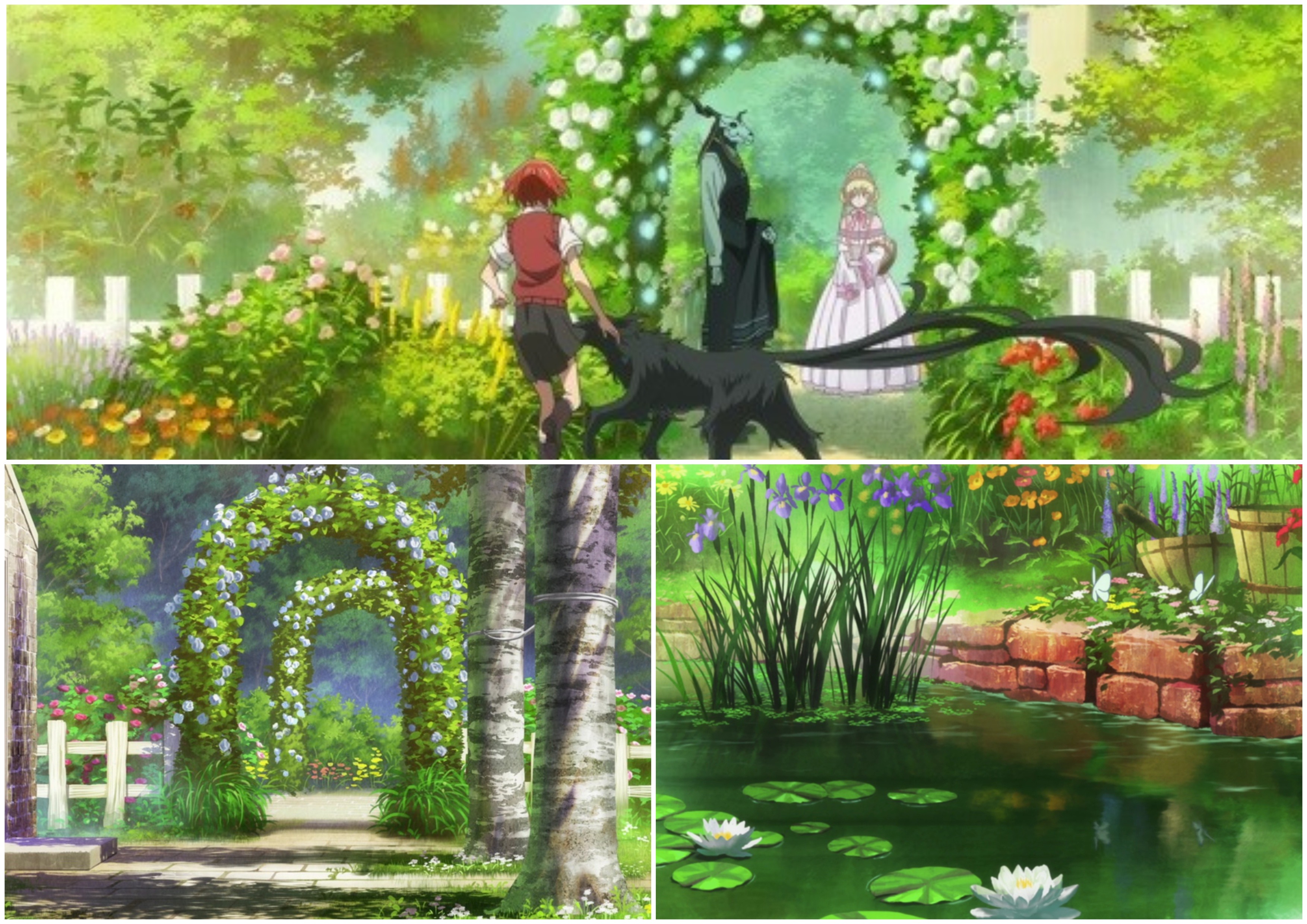 Serial anime Mahoutsukai no Yome juga kaya dengan hanakotoba