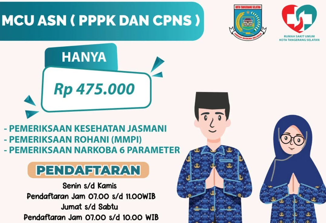Medical Check-Up (MCU) ASN (PPPK & CPNS). (Dok. RSU Tangsel)