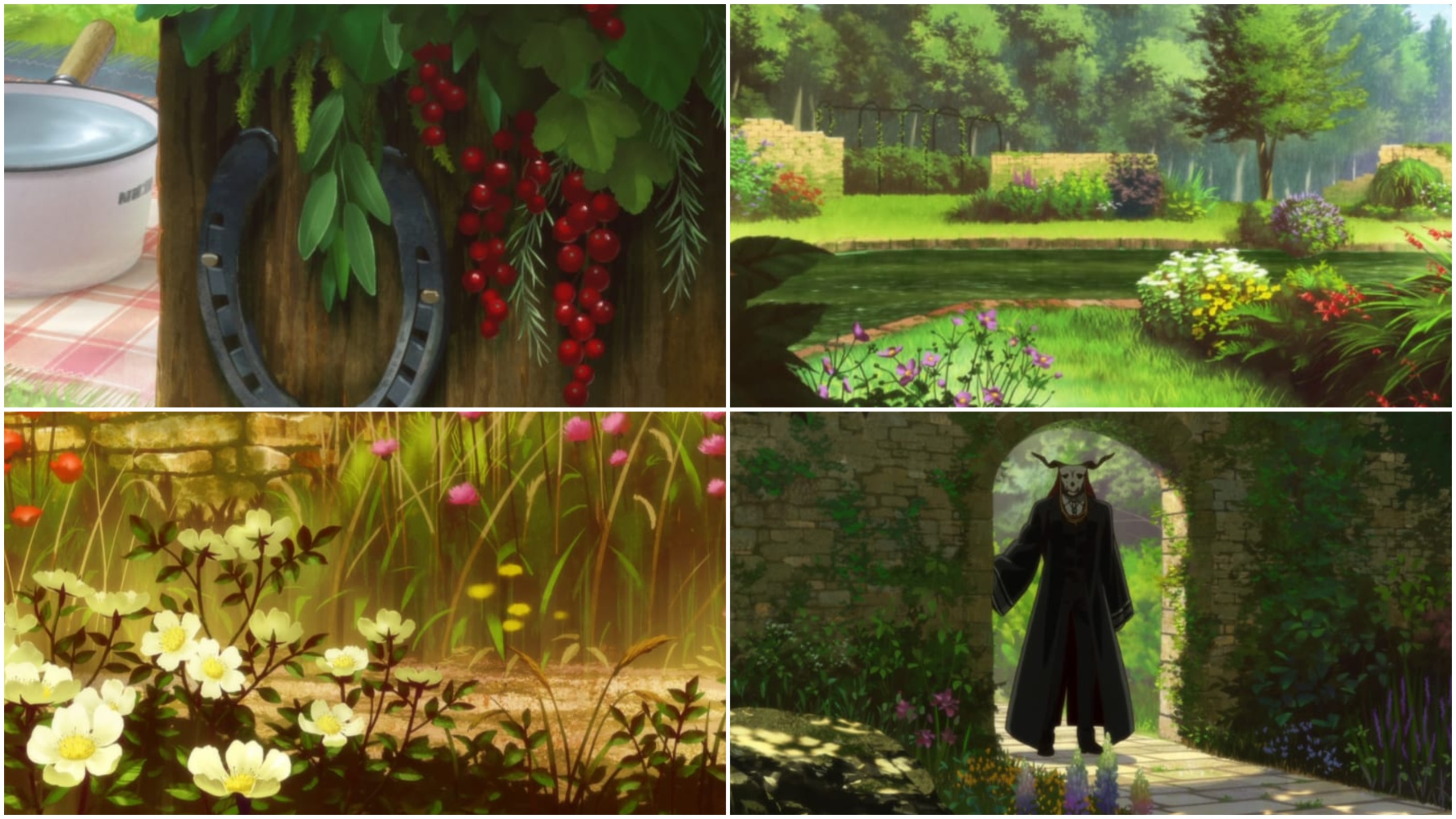 Serial anime Mahoutsukai no Yome juga kaya dengan hanakotoba