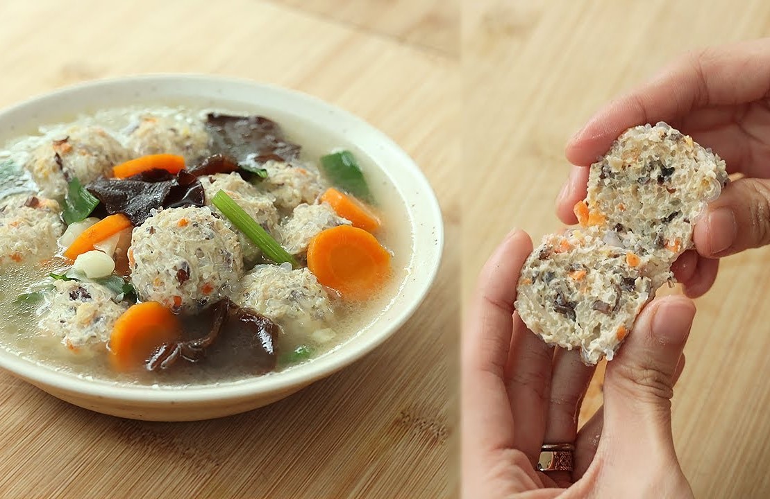 Resep sup bakso lohoa ala Devina Hermawan MCI. (Tangkapan Layar YouTube/Devina Hermawan)