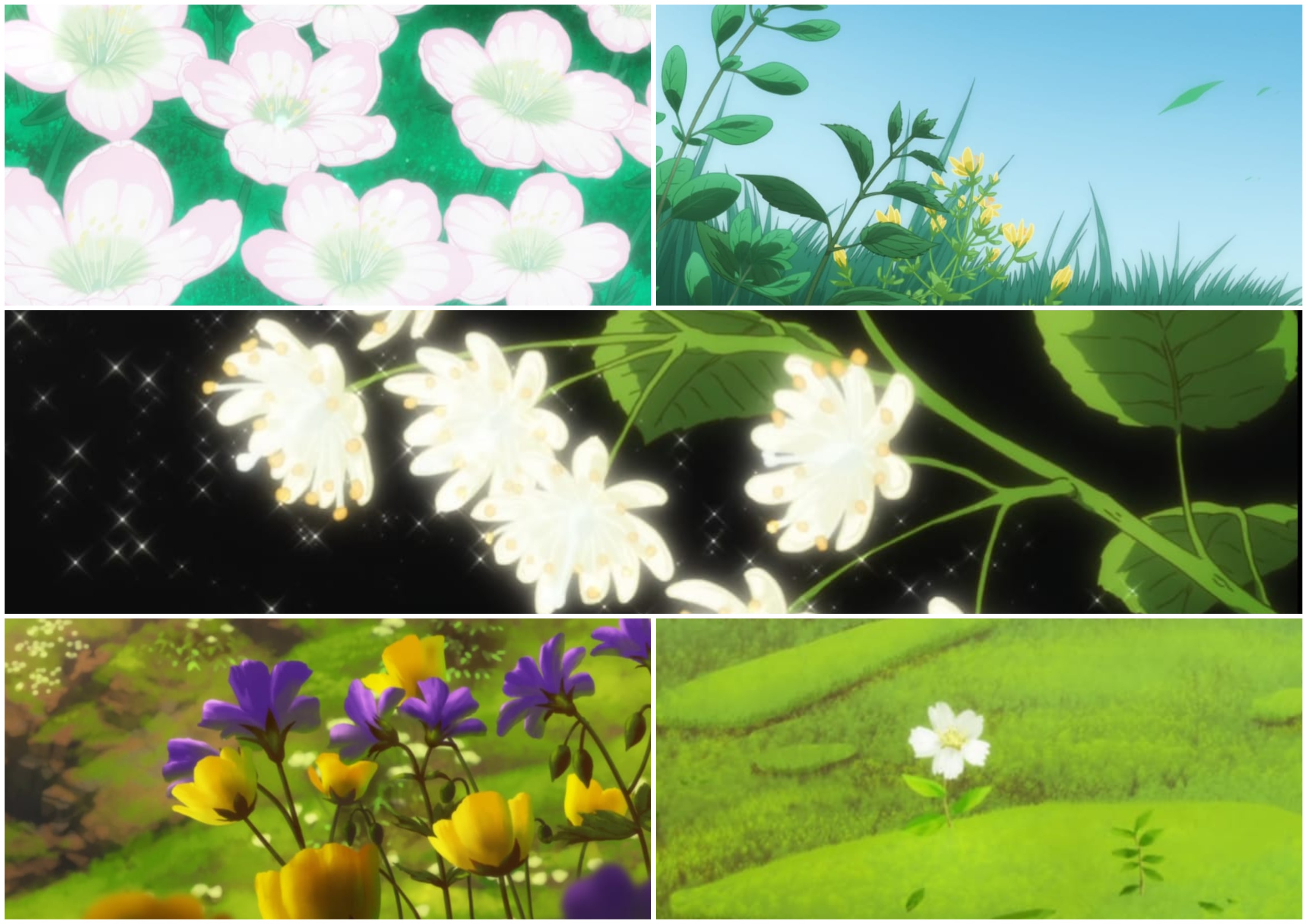 Serial anime Mahoutsukai no Yome kaya dengan hanakotoba