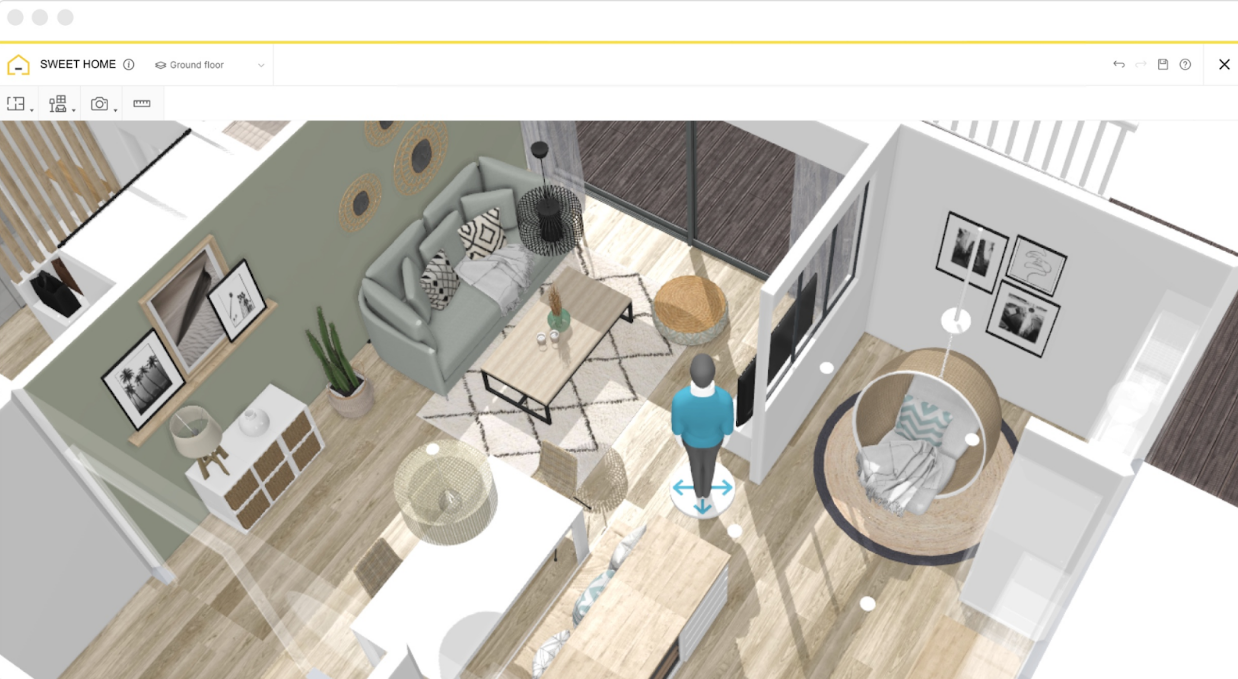 Tampilan aplikasi HomeByMe