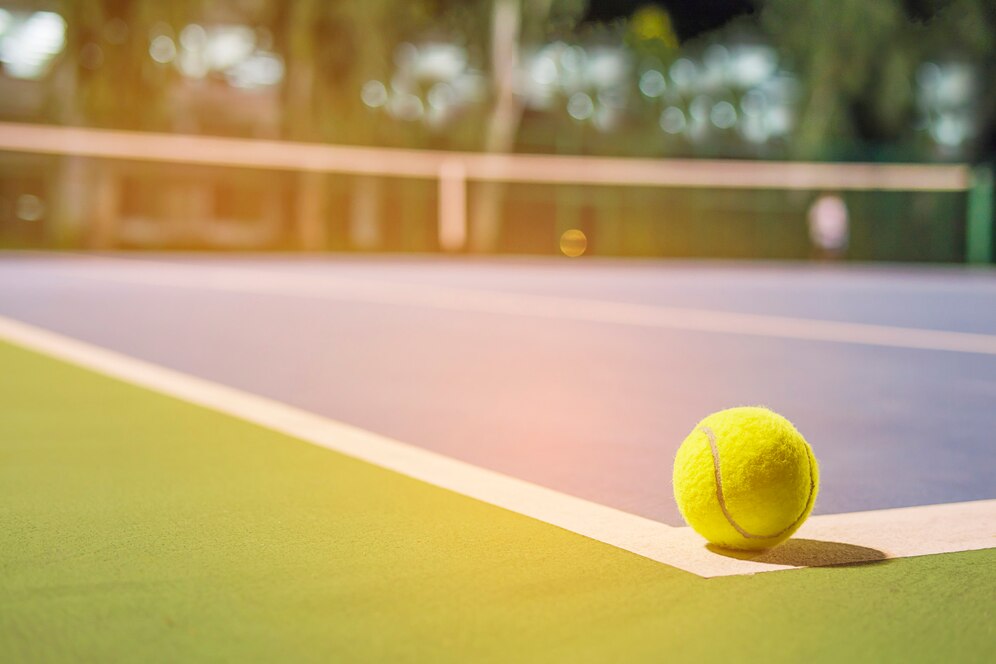 Ilustrasi lapangan tenis
