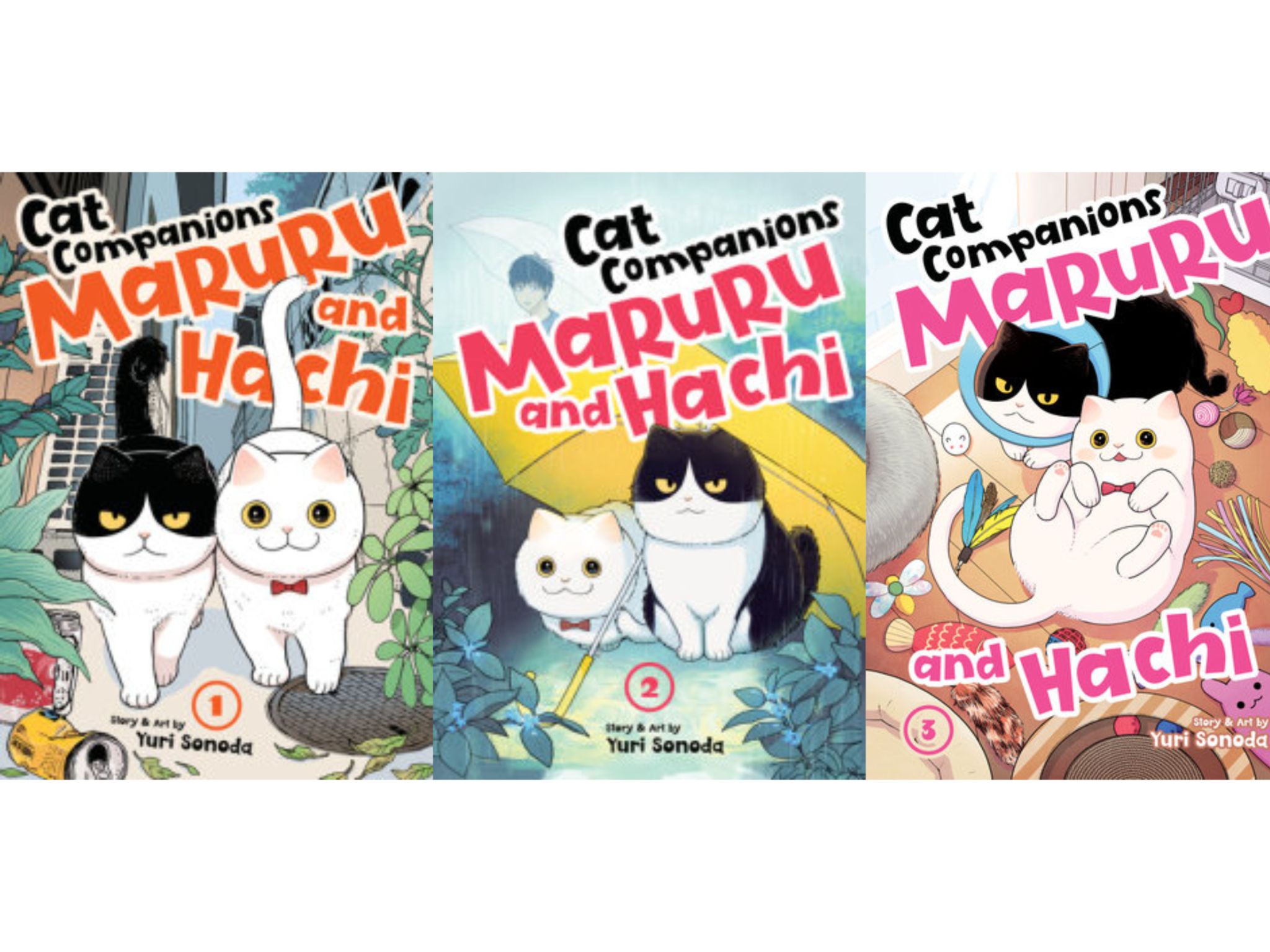 Sampul manga Tsureneko: Maruru to Hachi versi Bahasa Inggris