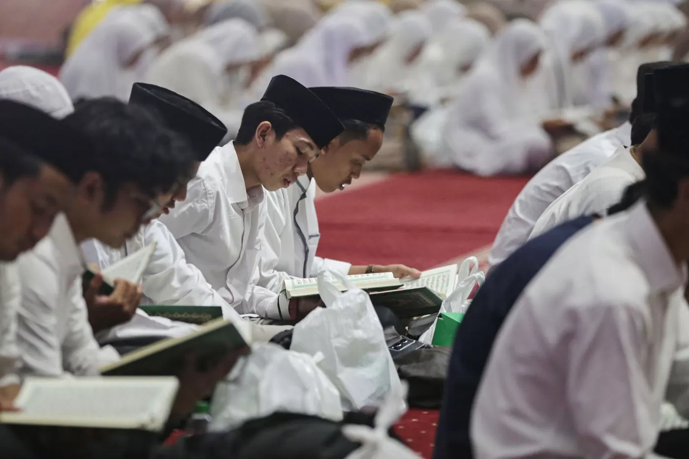 Acara Tarhib Ramadhan di Masjid Istiqlal, Jakarta, Jumat (1/3/2024).
