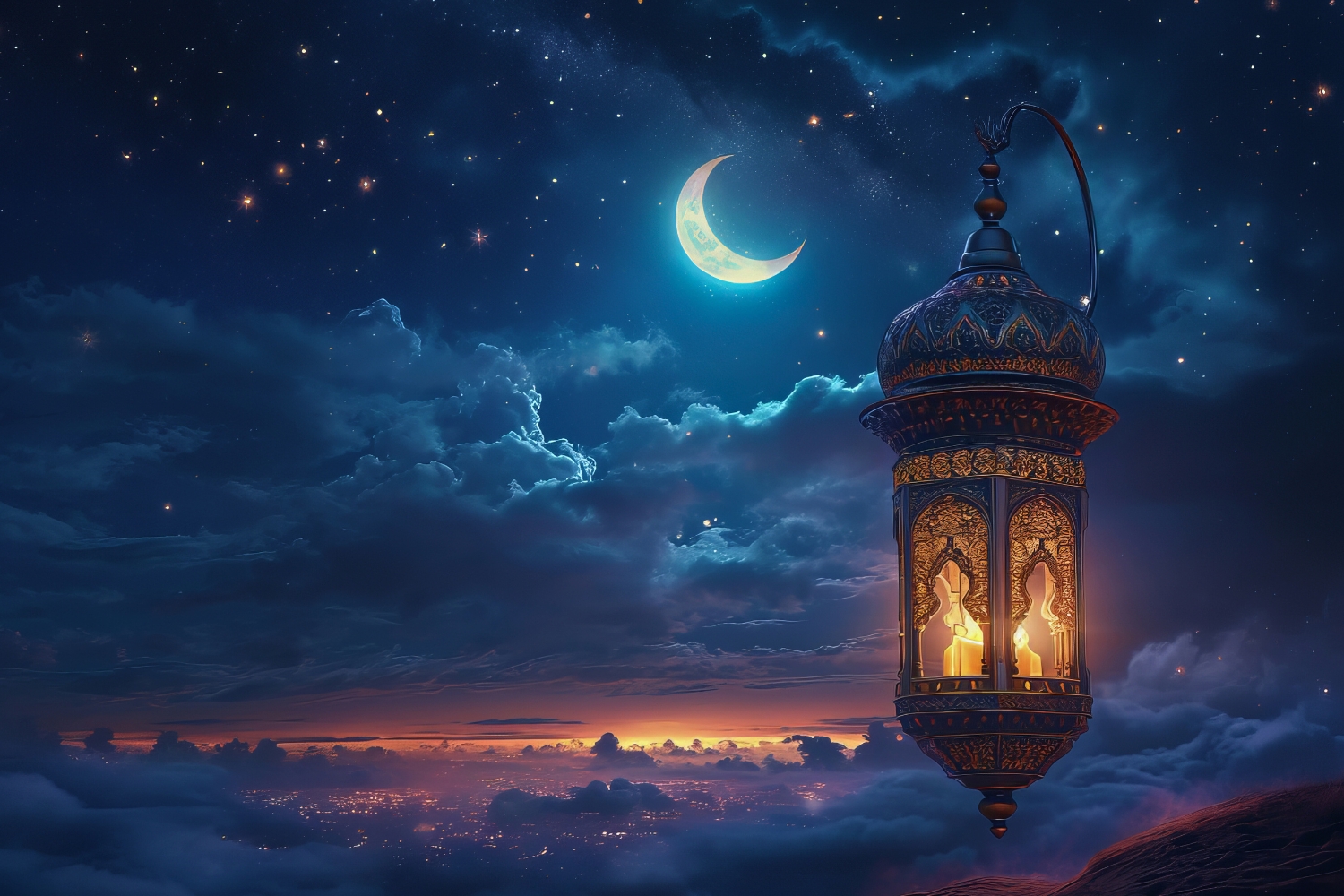 Ilustrasi bulan Ramadhan