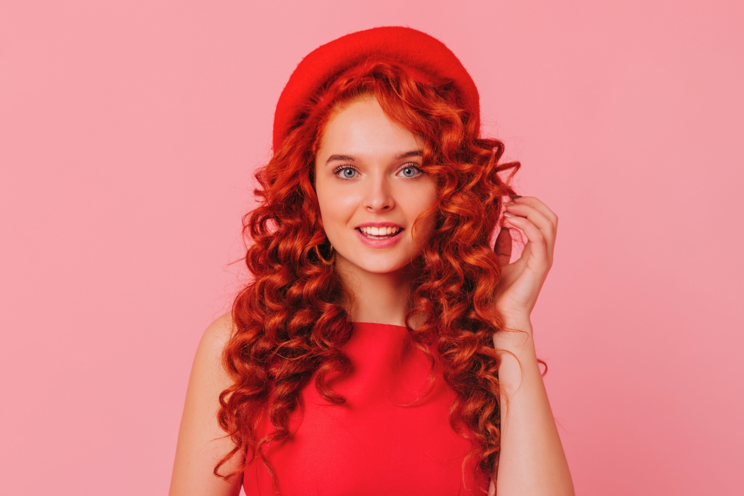 Ilustrasi warna rambut merah. (Dok. Freepik)