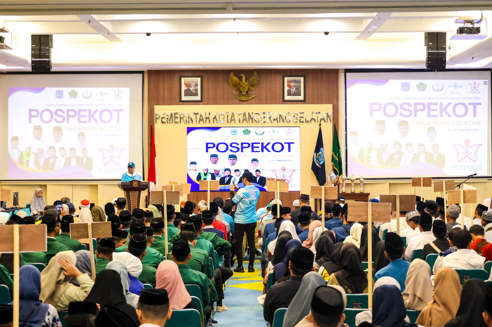 Pekan Olahraga dan Seni Pondok Pesantren (Pospekot) Tangerang Selatan tahun 2025.