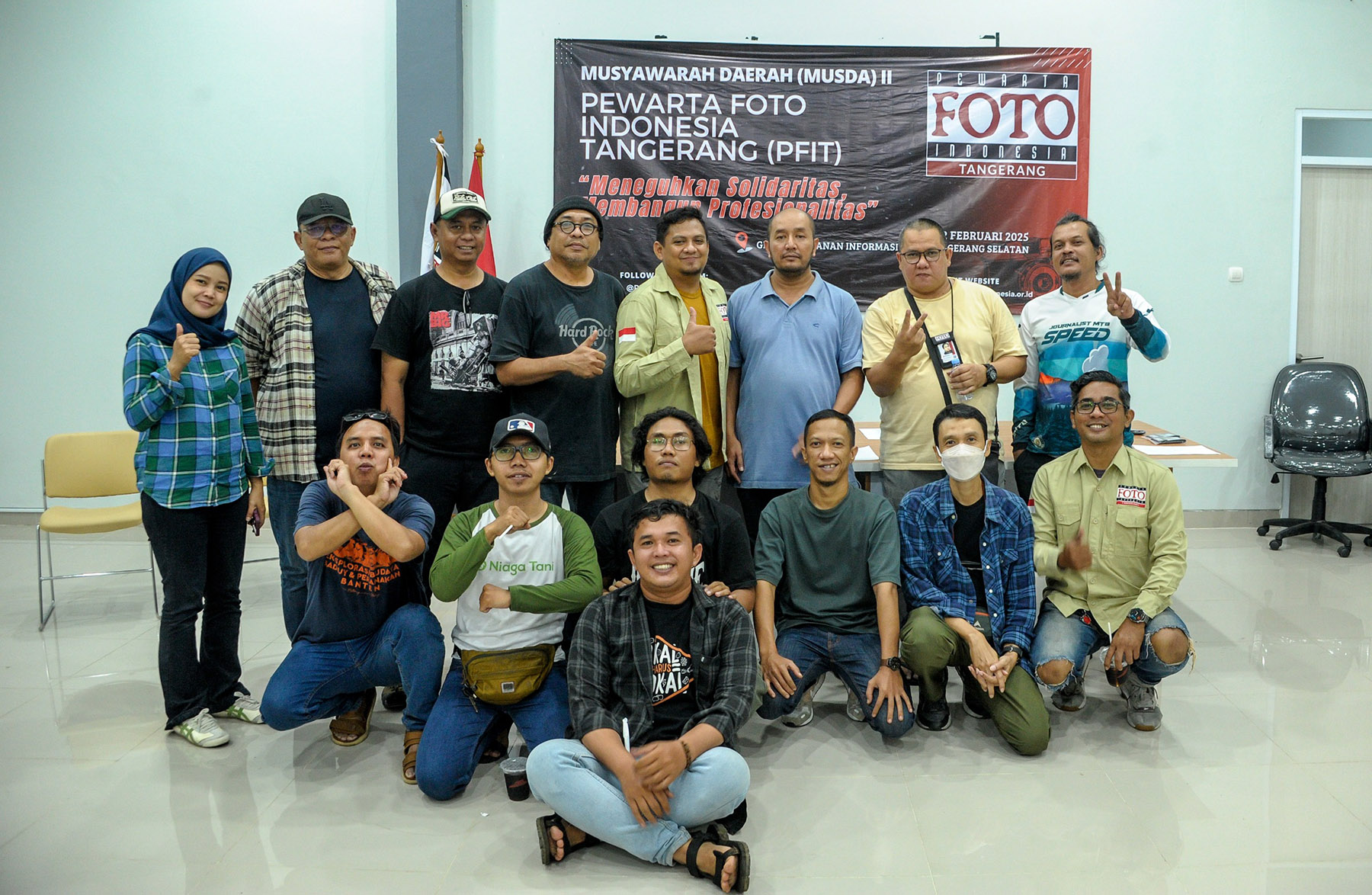 Pewarta Foto Jawa Pos, Dery Ridwansah sebagai Ketua PFI Tangerang periode 2025-2028.